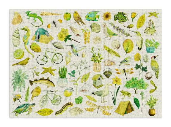 PUZZLE GREEN 1000 PECES