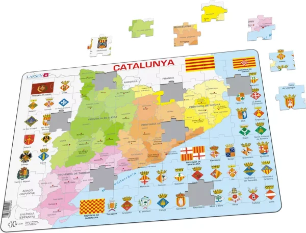 PUZZLE MAPA POLÍTIC DE CATALUNYA (CATALÀ)