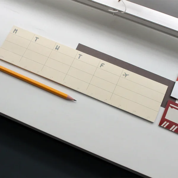 PAPERWAYS GLUEMEMO WEEKLY - 03. RULER(inch)