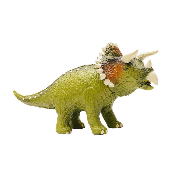 Dino Triceratops de cautxú