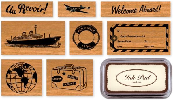 CAPSA SEGELLS I TINTA VINTAGE TRAVEL
