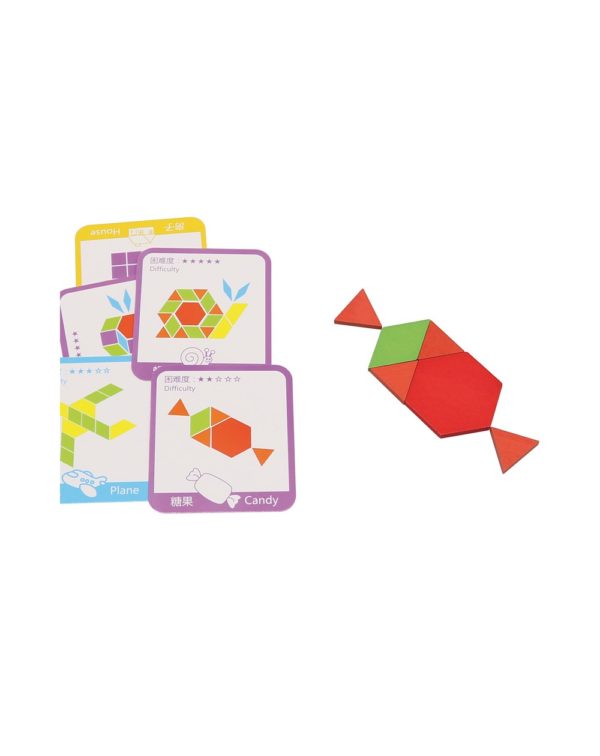 Wooden Pattern Blocks - 155 pcs.