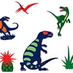 STICKERS DE PARET DINOSAURES