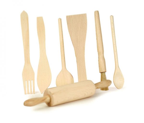 SET UTENSILIS DE CUINA DE FUSTA