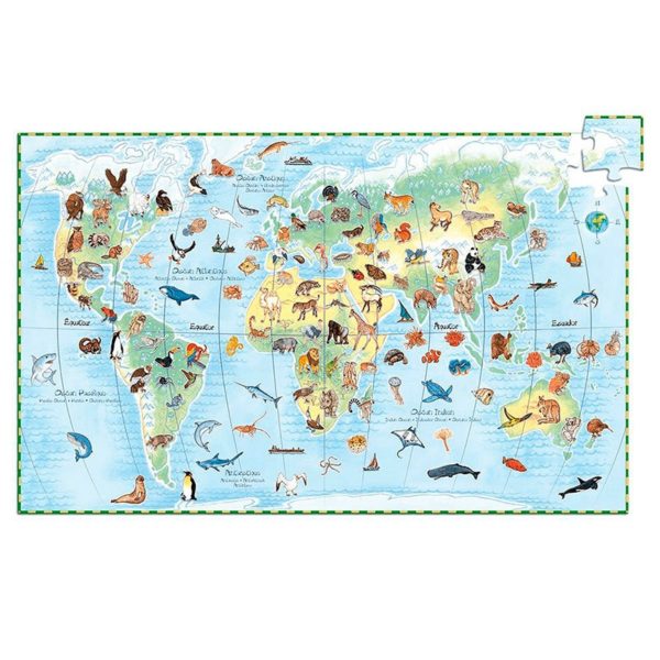 PUZLE OBSERVACIÓ ANIMALS DEL MÓN 100pc.