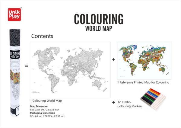 MAPA DEL MÓN PER PINTAR