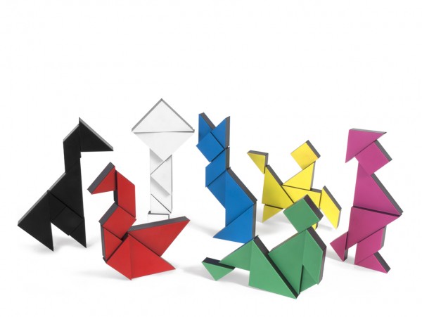 TANGRAM 3D MAGNÈTIC NEGRE