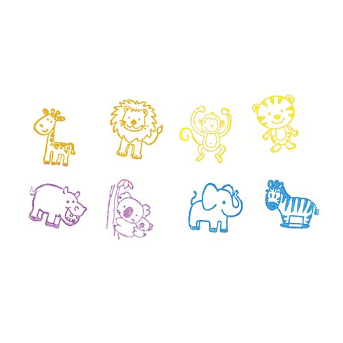 8 SEGELLS ANIMALS SALVATGES